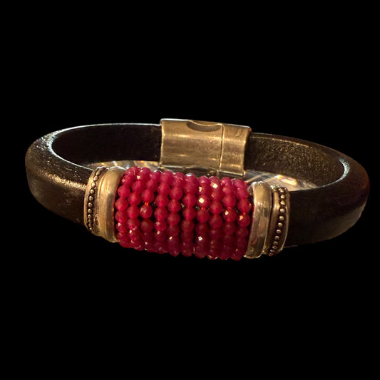 Landis Bracelets Ruby on Black